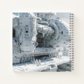 Carnet Base spatiale Sci-Fi blanche (Dos)