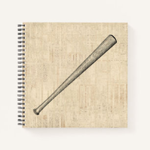 Carnet Baseball Bat Sports Art Design