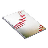 Carnet Baseball blanc avec couture rouge (Côté Droit)