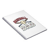 Carnet Baseball Dad Vintage Engraving Shirt Design_1 (Côté Droit)