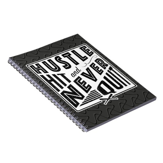Carnet Baseball Hustle Hit & Never Quitter Note Pad (Côté Droit)