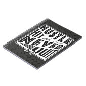 Carnet Baseball Hustle Hit & Never Quitter Note Pad (Côté gauche)