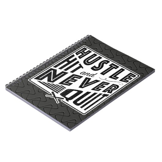 Carnet Baseball Hustle Hit & Never Quitter Note Pad (Côté gauche)