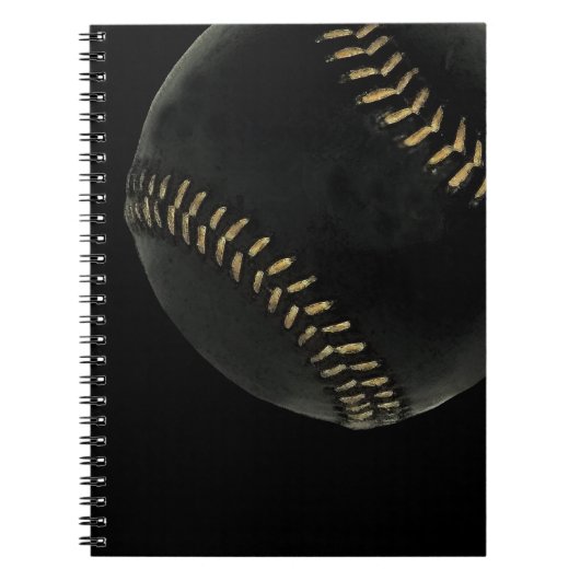 Carnet baseball noir (Devant)