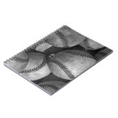 Carnet Baseball noir et blanc (Côté gauche)