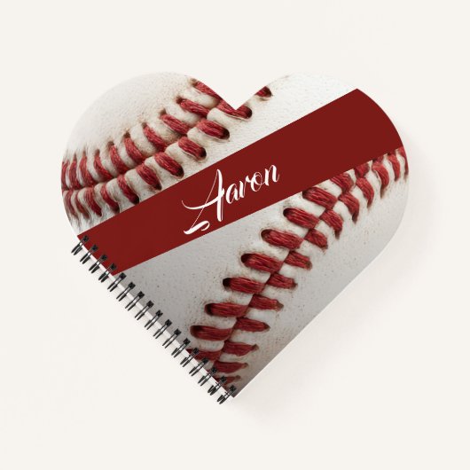 Carnet Baseball Personnalisé (Devant)