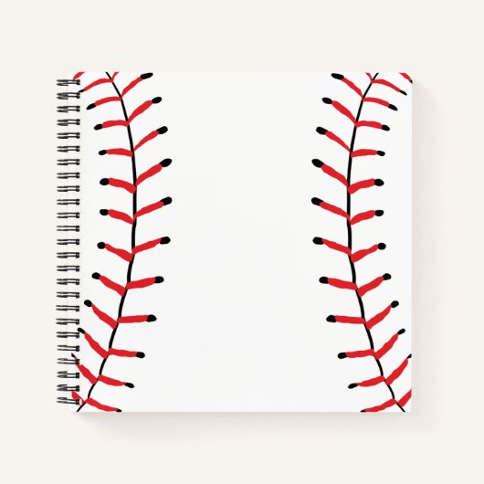 Carnet Baseball Seams Sport Style Baseball Thème (Devant)