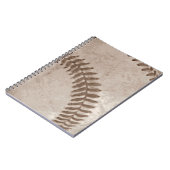 Carnet Baseball Sépia Vintage (Côté gauche)