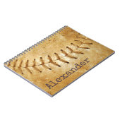 Carnet Baseball vintage Cream Sports (Côté gauche)