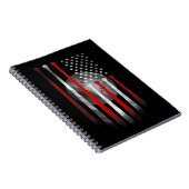 Carnet Baseball Vintage du drapeau américain (Côté Droit)