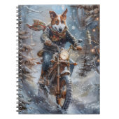 Carnet Basenji Chien équitation Moto Noël (Devant)
