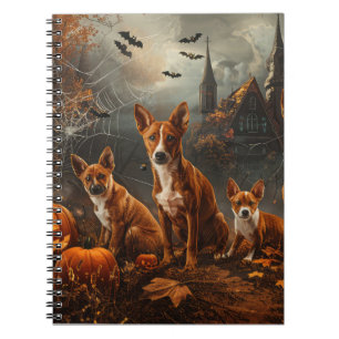 Carnet Basenji Halloween Chien De Nuit Délice