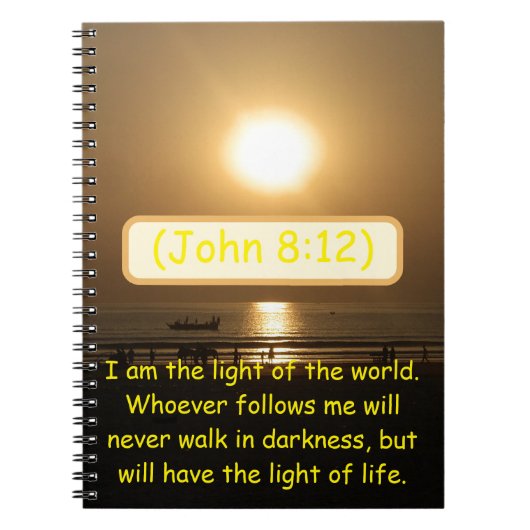 Carnet Bask in the Light of Life : For the Soul Jean 8:12 (Devant)