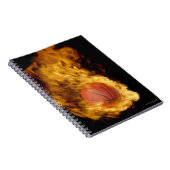 Carnet Basket-ball en feu (composite numérique) (Côté Droit)