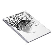 Carnet Basket-ball noir et blanc (Côté Droit)