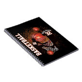 Carnet Basket-ball - Noir et orange (Côté Droit)