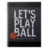 Carnet Basket-ball permet de jouer Ball Né pour gagner de (Devant)