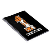 Carnet Basket-ball personnalisé numéro 1 (Côté Droit)
