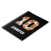 Carnet Basket-ball personnalisé numéro 10 (Côté gauche)