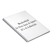 Carnet Basketball Anniversaire Cadeau Pour Équipe Avec De (Côté Droit)