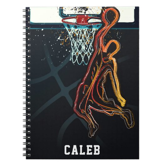 Carnet Basketball Dunk Shot Cool urbain moderne (Devant)