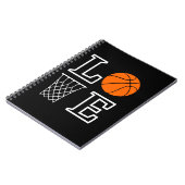 Carnet Basketball Hoops, Basketball Player Gift           (Côté gauche)