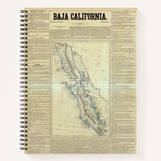 Carnet Basse Californie, Mexique (Devant)