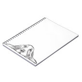 Carnet basset blanc (Côté gauche)