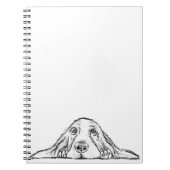 Carnet basset blanc (Devant)