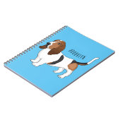Carnet Basset hound dessin de chien (Côté gauche)