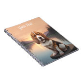 Carnet Basset Hound par le lac (Côté Droit)