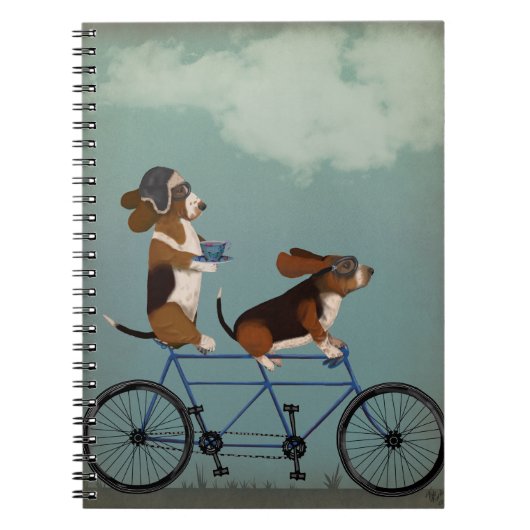 Carnet Basset Hound Tandem (Devant)