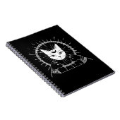 Carnet Bastet ancienne Egypte Cat Crescent Goth Moon (Côté Droit)