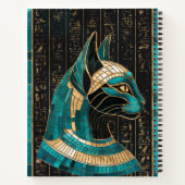 Carnet Bastet, déesse chatte égyptienne - Art mosaïque (Dos)