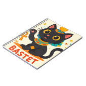 Carnet Bastet égyptienne déesse spirale - Feline Whimsica (Côté gauche)