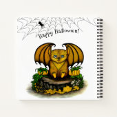 Carnet Bat d'Halloween mignonne (Dos)