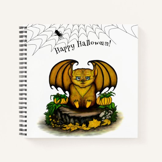 Carnet Bat d'Halloween mignonne (Devant)