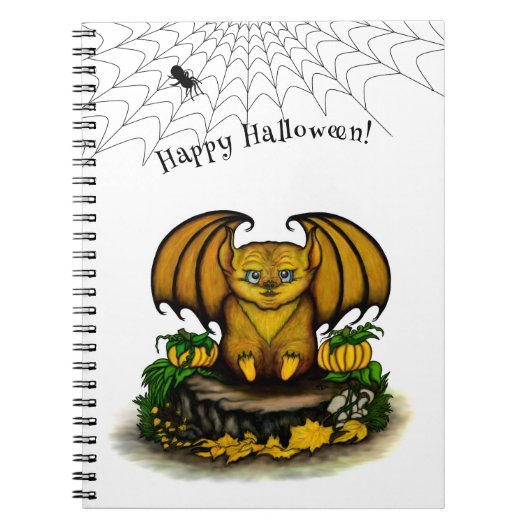Carnet Bat d'Halloween mignonne (Devant)