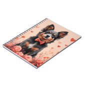 Carnet Bataille australienne avec Roses - Saint-Valentin (Côté gauche)