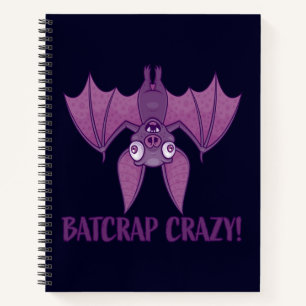 Carnet Batcrap Crazy Wacky Cartoon Bat