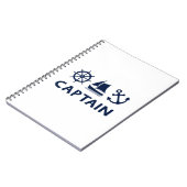 Carnet Bateau à roues Ancre Capitaine Dark Blue (Côté gauche)