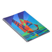 Carnet Bateau Abstrait Art Junk contre Deep Blue Sky (Côté Droit)