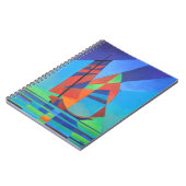 Carnet Bateau Abstrait Art Junk contre Deep Blue Sky (Côté gauche)