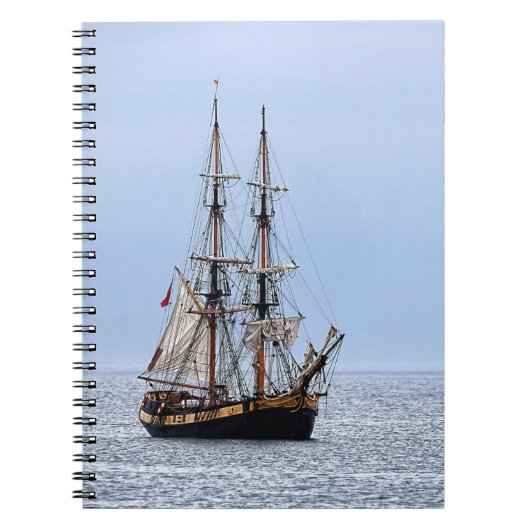 Carnet Bateau de pêche nautique Ciel bleu (Devant)