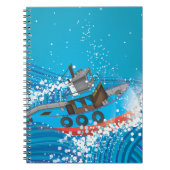 Carnet Bateau de pêche orageux (Devant)