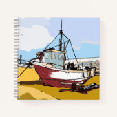 Carnet Bateau de pêche pittoresque (Devant)