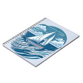 Carnet bateau design vintaje océan 1 (Côté gauche)