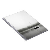 CARNET BATEAU NOIR ET BLANC SUR LE LAC (Côté Droit)