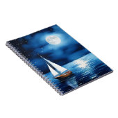 Carnet Bateau sous Pleine lune (Côté Droit)