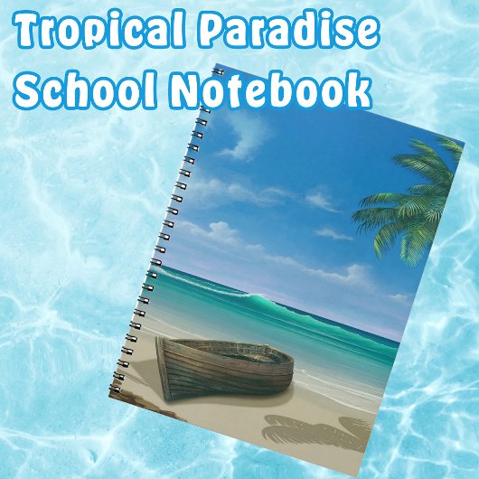 Carnet Bateau Tropical Island Beach Paradise